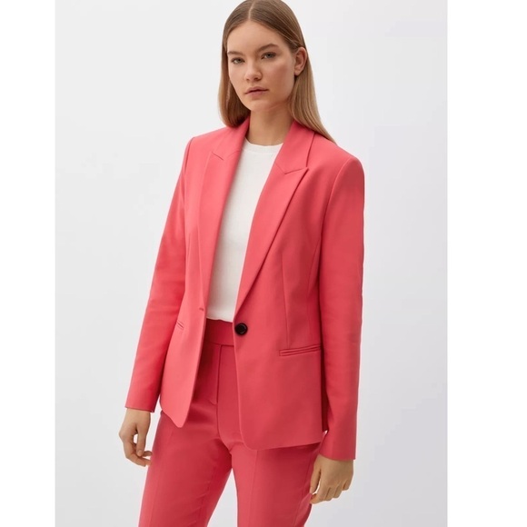 PARKER • Pink Bo Blazer Work Jacket One Button - Picture 9 of 9